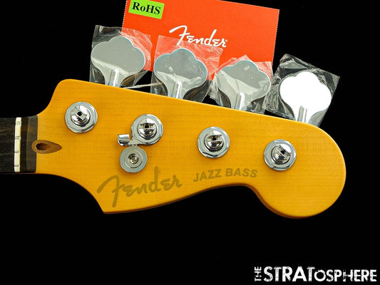 Fender American Ultra II Jazz BASS NECK w/ TUNERS, USA Modern ''D'', Ebony