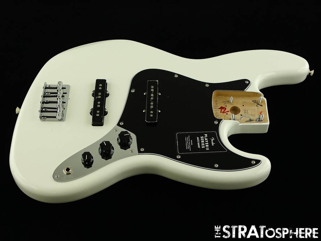 Fender Player II Jazz Bass LOADED BODY, Bass Guitar Alnico 5 Polar White