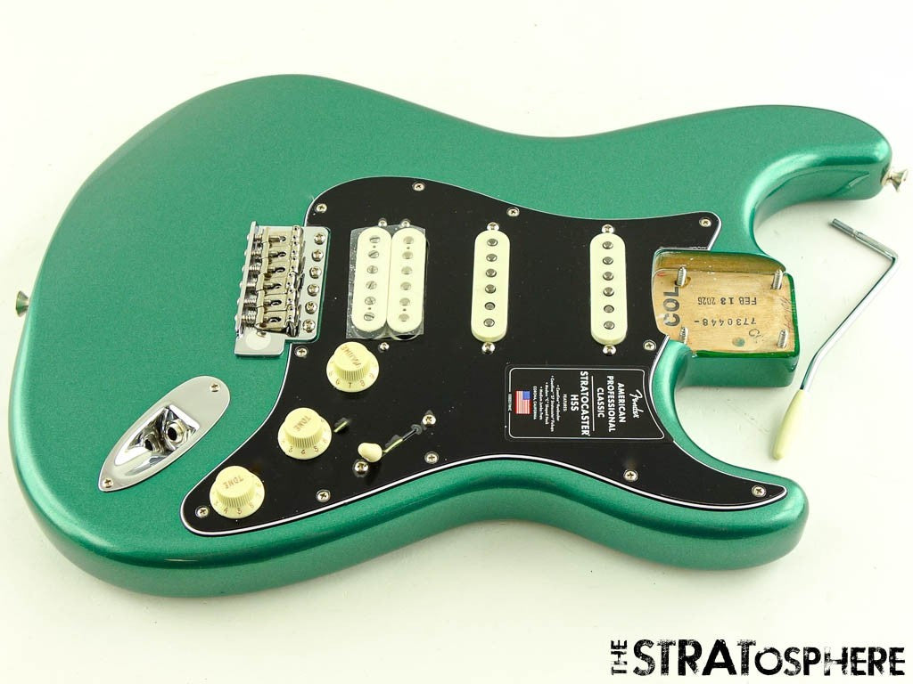 Fender American Professional Classic Strat HSS LOADED BODY Faded Sherwood Green