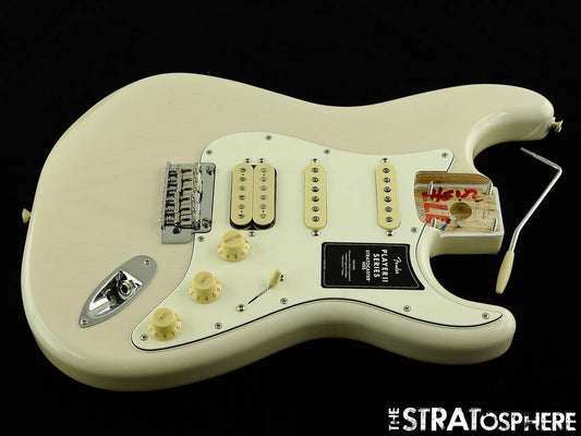 Fender Player II Stratocaster Strat LOADED BODY, Chambered Ash White Blonde