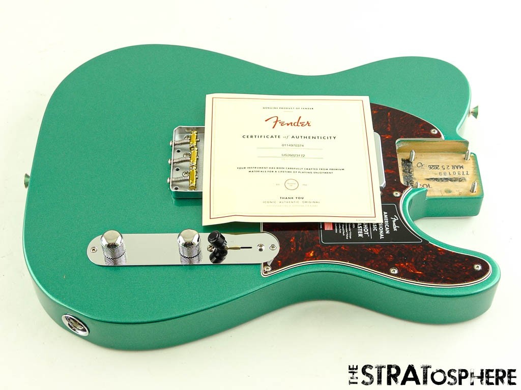 Fender American Professional Classic Hotshot Tele LOADED BODY, Sherwood Green