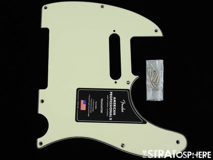 Fender American Professional II Telecaster, Tele PICKGUARD, Mint Green, 3 Ply.