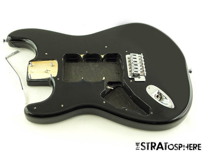 LEFTY Fender Squier Sonic Stratocaster Strat BODY + HARDWARE Black