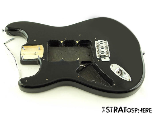 LEFTY Fender Squier Sonic Stratocaster Strat BODY + HARDWARE Black