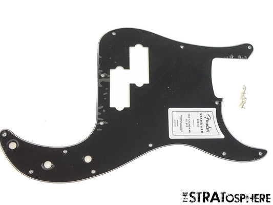 Fender Standard Precision Bass, PICKGUARD Bass Guitar Black 3 Ply