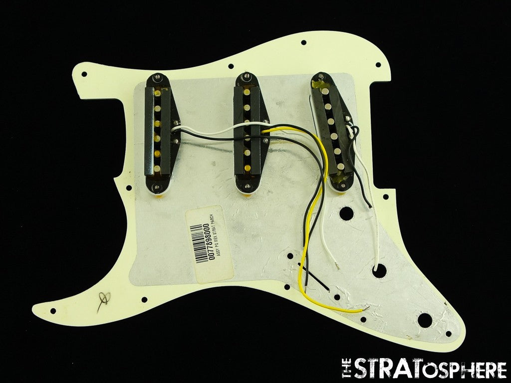 USED Fender Squier Strat SEMI-LOADED PICKGUARD Guitar Parts Aged White $10 OFF