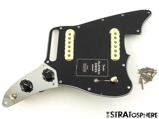 Fender Player II Jaguar Series LOADED PICKGUARD, Guitar Alnico 2 & 5 Black!