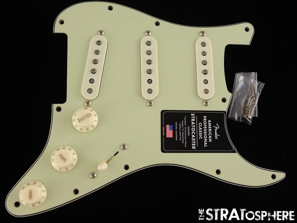 Fender American Professional Classic Strat LOADED PICKGUARD, Pickups Mint Green