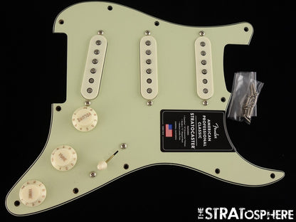 Fender American Professional Classic Strat LOADED PICKGUARD, Pickups Mint Green