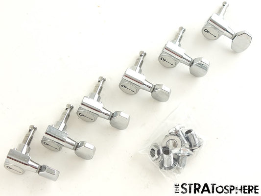 6 Charvel Pro Mod San Dimas Plus Sealed TUNERS TUNING PEGS Guitar 6 In Line