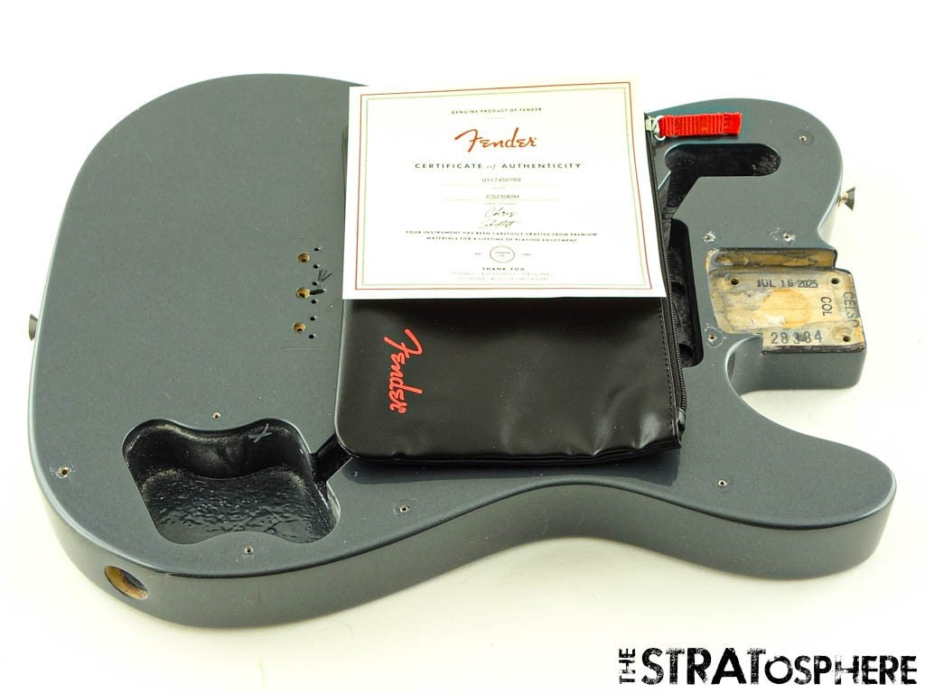 Fender Chris Shiflett Cleaver Deluxe Tele BODY Nitro Charcoal Frost Metallic