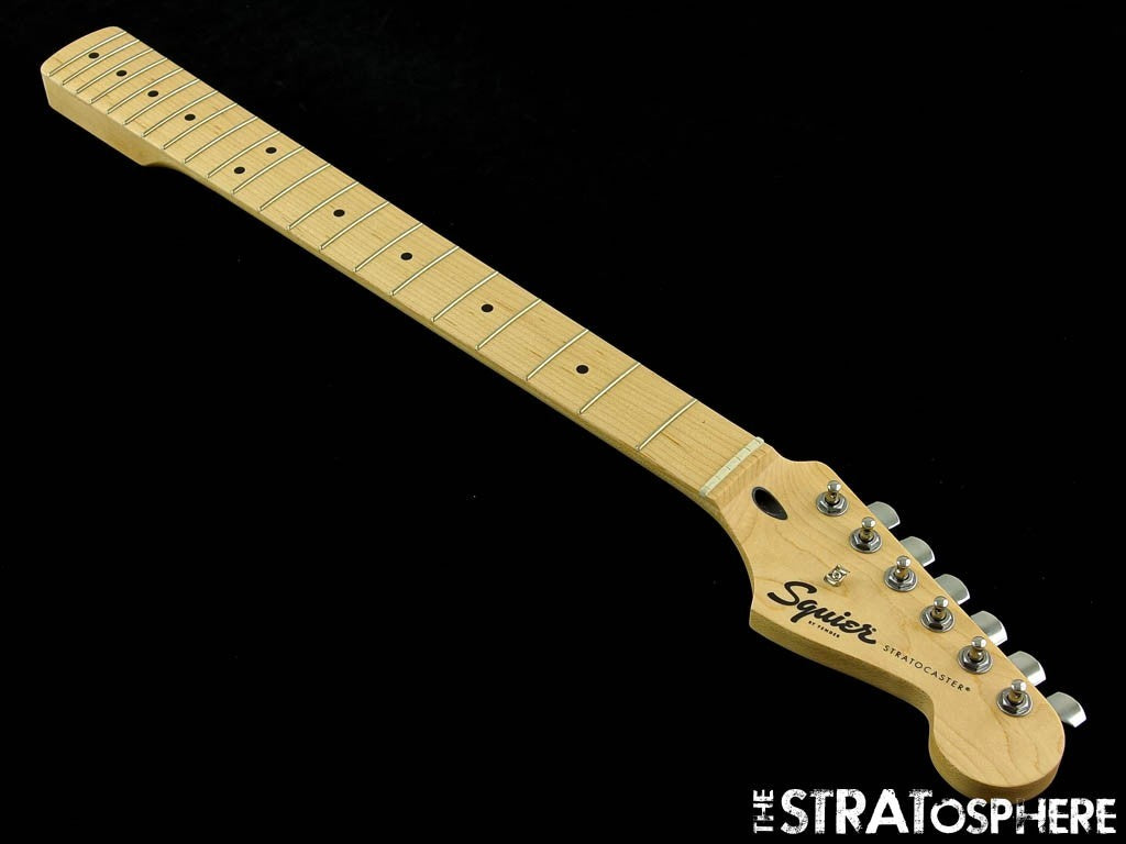 Fender Squier Sonic Series Strat, NECK & TUNERS Guitar Part MN Maple!