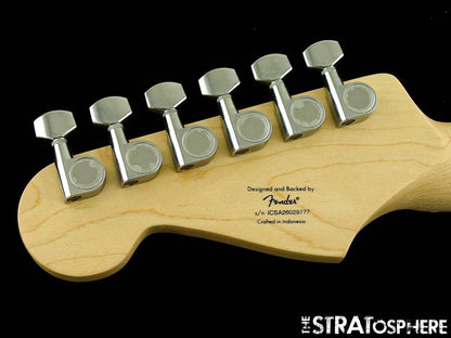 Fender Squier Sonic Series Strat, NECK & TUNERS Guitar Part MN Maple!