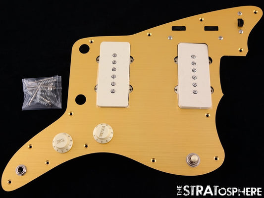 Fender Squier J Mascis Jazzmaster LOADED PICKGUARD, Guitar, Gold Anodized