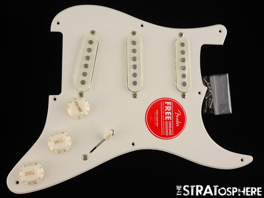 Fender Squier 50s Strat HT Hardtail LOADED PICKGUARD, Prewired, Parchment!