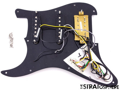 Fender Squier Classic Vibe 70s Strat, HSS LOADED PICKGUARD Alnico Pickups, Black
