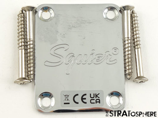 Fender Squier Affinity Series Precision Bass PJ NECK PLATE Bass Guitar Chrome!
