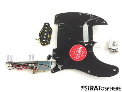 Fender Squier Sonic Tele LOADED PICKGUARD, Telecaster Guitar, Prewired Black.