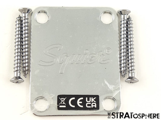 Fender Squier Sonic Series Tele NECK PLATE, Guitar Part, Chrome Telecaster.