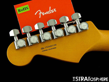 Fender American Ultra II Stratocast Strat, NECK + LOCKING TUNERS, Ebony