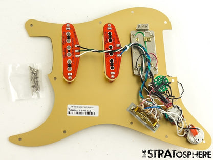 Fender American Ultra II Stratocaster HSS LOADED PICKGUARD Strat S1 Anodize Gold