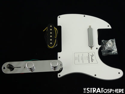 Fender Standard Tele LOADED PICKGUARD Pickups Plate Knobs Telecaster, White!