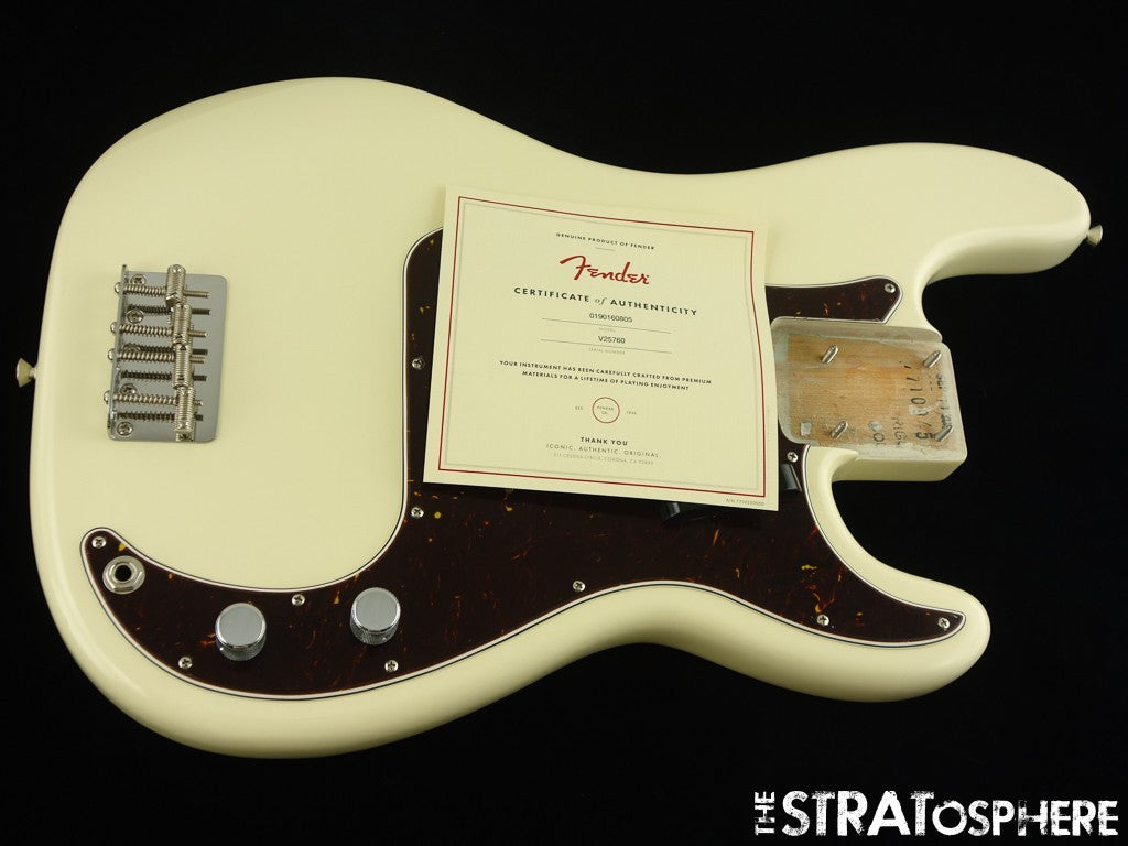 Fender AV II American Vintage 1960 Precision P BASS LOADED BODY Olympic White.