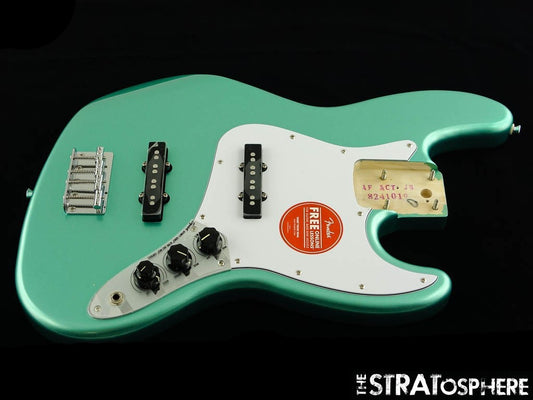 Fender Squier Affinity Active J Jazz BASS LOADED BODY, Preamp, Mystic Surf Green