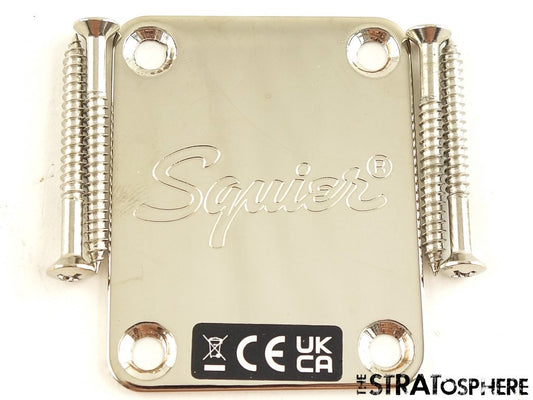 Fender Squier Classic Vibe 60s Strat NECK PLATE Guitar Nickel, Stratocaster