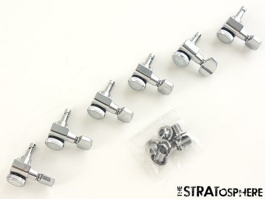 Fender American Ultra II Strat Tele LOCKING ''F'' TUNERS, Chrome, Stratocaster