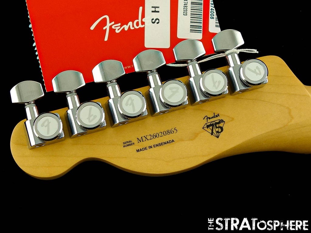 Fender Player II Modified Tele NECK + LOCKING TUNERS, Rolled Edges ''C'', Maple