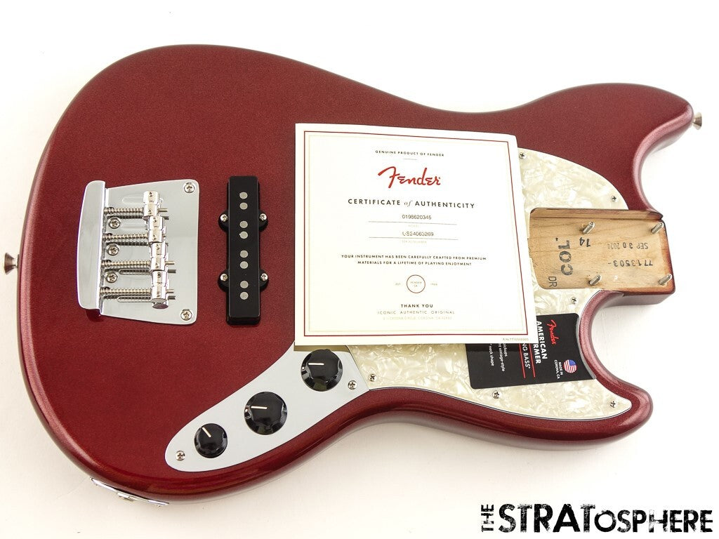 Fender American Performer Mustang Bass LOADED BODY USA Part Aubergine