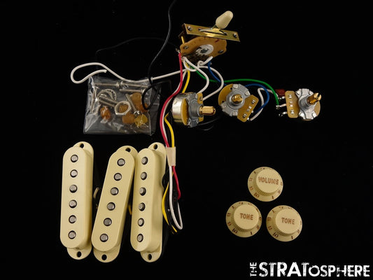 Fender Player II Series Strat PICKUPS POTS KNOBS & SWITCH, Stratocaster Alnico 5