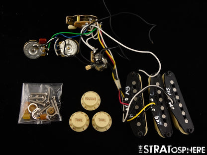 Fender Player II Series Strat PICKUPS POTS KNOBS & SWITCH, Stratocaster Alnico 5