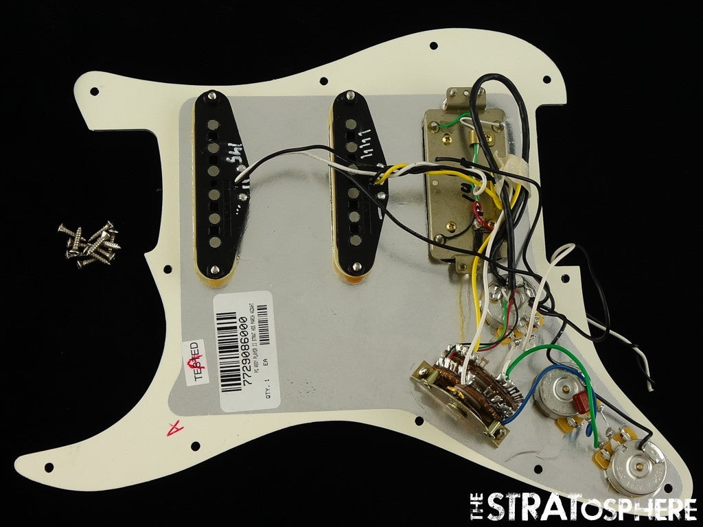 Fender Player II Strat HSS Series LOADED PICKGUARD, PG PICKUPS, Alnico 2 & 5.