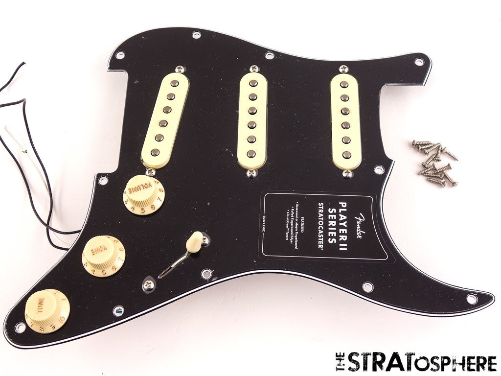 Fender Player II Strat LOADED PICKGUARD PICKUPS, Stratocaster * Alnico Black!