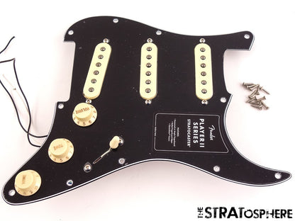 Fender Player II Strat LOADED PICKGUARD PICKUPS, Stratocaster * Alnico Black!