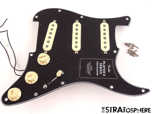 Fender Player II Strat LOADED PICKGUARD PICKUPS, Stratocaster * Alnico Black!