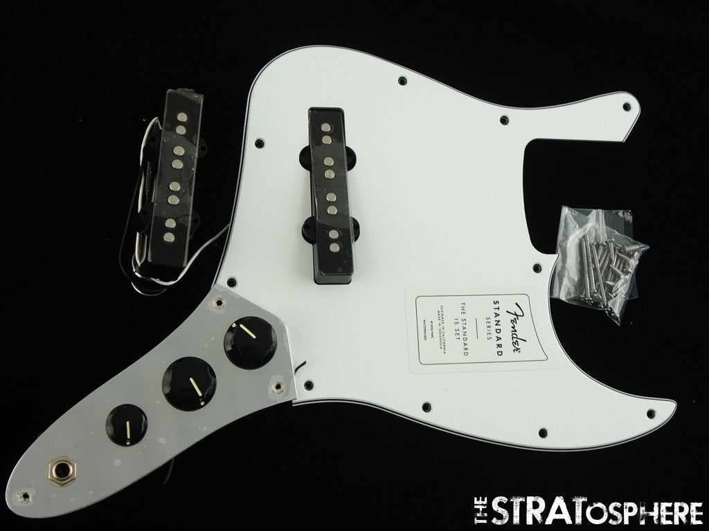 Fender Standard J Jazz Bass LOADED PICKGUARD w/ Pickups White!