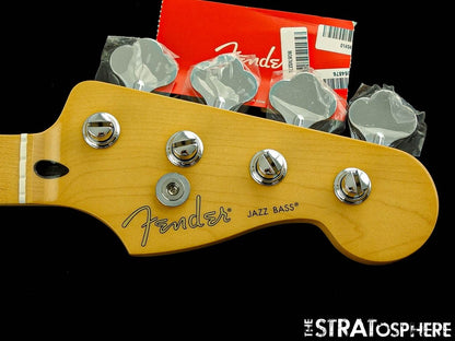 Fender Player II Jazz BASS NECK & TUNERS, Bass Guitar Part, Modern ''C'' Maple