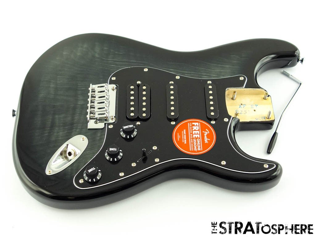 LOADED Fender Squier Affinity Strat FMT HSS BODY, Stratocaster, Black Burst