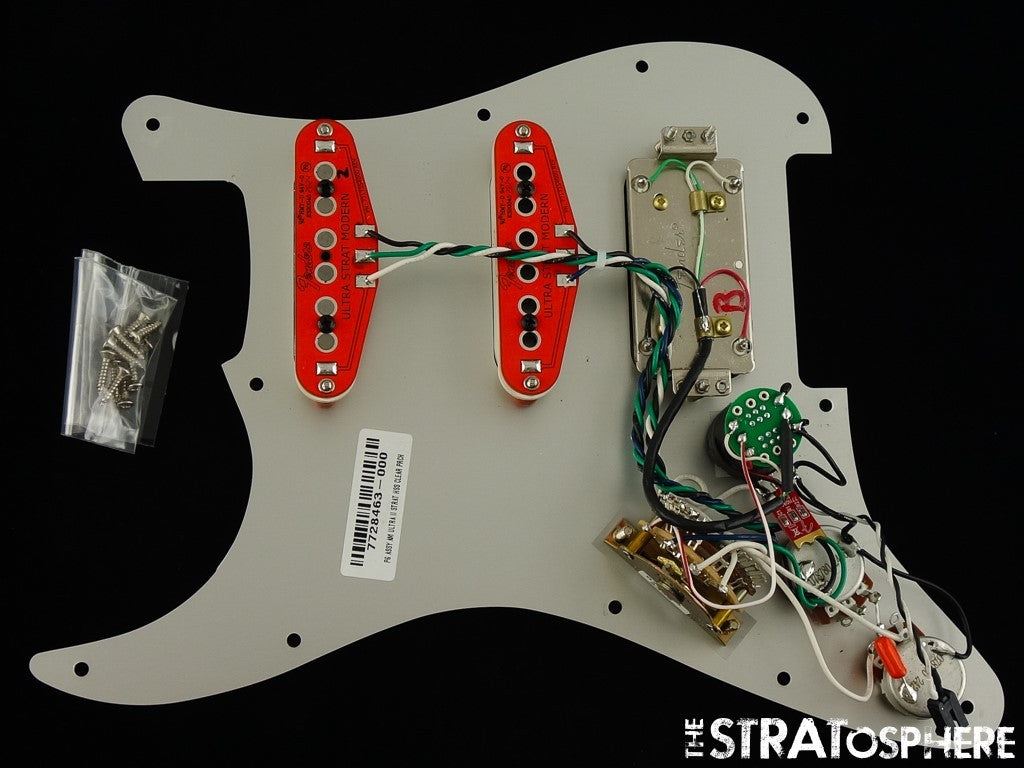 Fender American Ultra II Stratocaster HSS LOADED PICKGUARD Strat S1 Aluminum