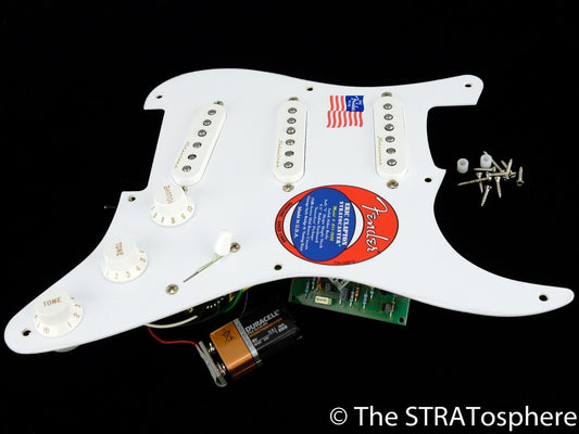 Fender CLAPTON Strat LOADED PICKGUARD Stratocaster Noiseless & Boost, Prewired.