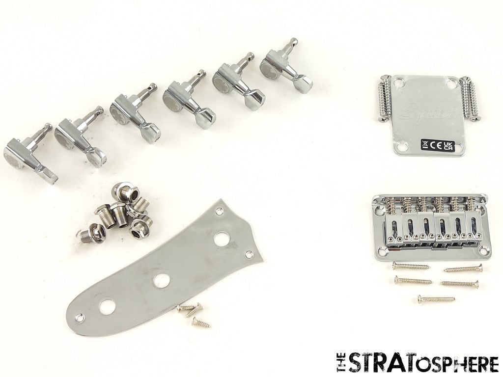 Fender Squier Sonic Mustang Series HARDWARE SET, Bridge Tuners Plates