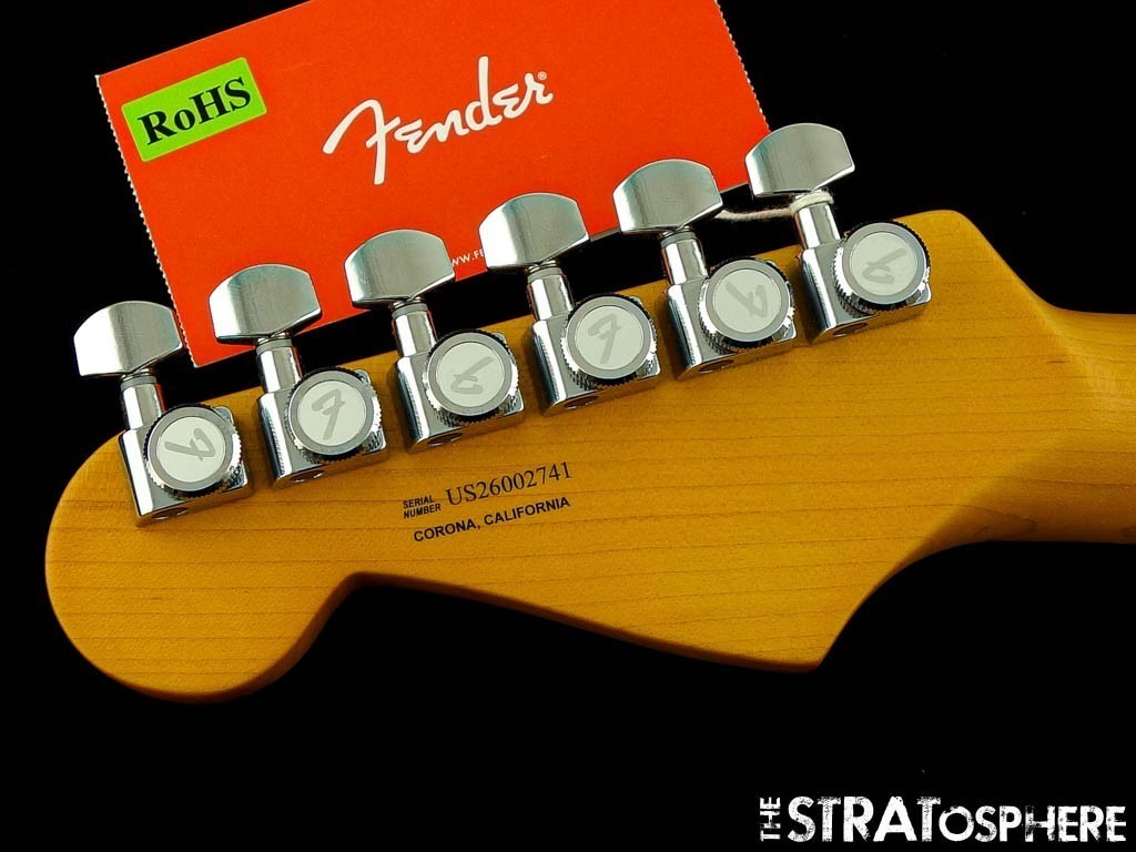 Fender American Ultra II Stratocast Strat, NECK + LOCKING TUNERS, Ebony