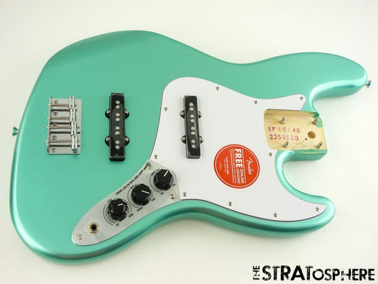 Fender Squier Affinity Active Jazz BASS, LOADED BODY, Preamp, Mystic Surf Green