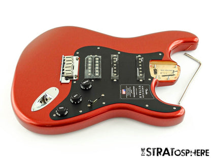 Fender American Ultra II Stratocaster HSS LOADED BODY Alder Strat Sinister Red