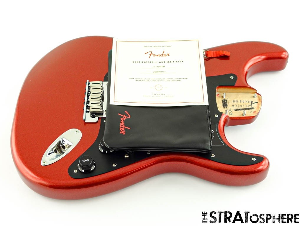 Fender American Ultra II Stratocaster HSS LOADED BODY Alder Strat Sinister Red