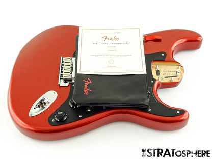 Fender American Ultra II Stratocaster HSS LOADED BODY Alder Strat Sinister Red