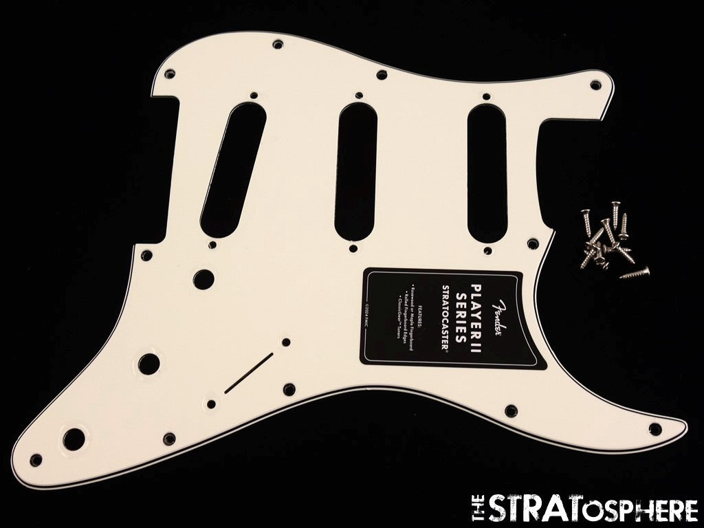 Fender Player II Series Stratocaster, Strat Parchment PICKGUARD, 3 Ply!